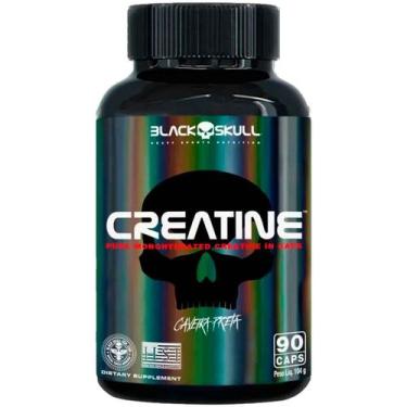 Imagem de Creatina 90 Cápsulas Pote 30 Doses Black Skull Sem Sabor