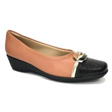 Imagem de Sapato Piccadily Anabela Ivone 143191 Terracota-Feminino