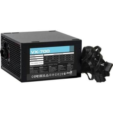 Imagem de Fonte Gamer ATX Aerocool VX-700 700W Bivolt Sem Cabo F002, 100/240Vac 