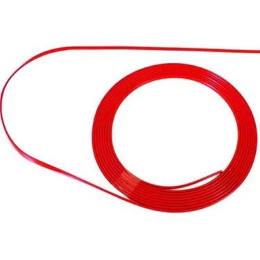 Imagem de Rolo Friso Vermelho Filete Universal Flexivel 6mm X 6 Metros Autocolan