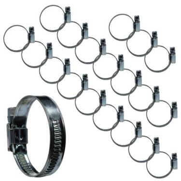 Imagem de KIT 20 Abraçadeira 25X38mm aço zincado Tubo cilíndrico - Lumaflex