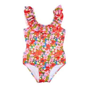 Imagem de Maiô Infantil Proteção UPF50+ Natação - Little Flower - Banho Maria, 1