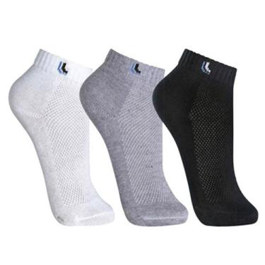 Imagem de Kit 3 Pares Meia Lupo Soquete Algodão Academia 3225, Mescla, P