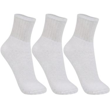 Imagem de Kit Meias 3 Pares Trifil Esportiva Cano Medio Atoalhada Masculina, Bra