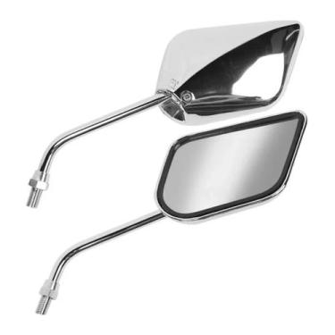 Imagem de Espelho Retrovisor Asa Cromado Rosca Honda - Gvs