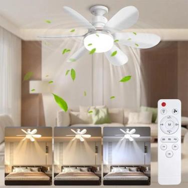 Imagem de Ventilador com Lâmpada LED Econômico e Silencioso - Atena