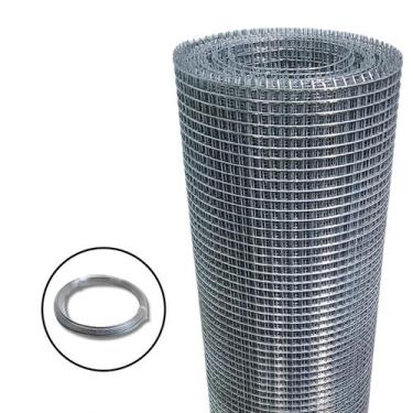 Imagem de Tela Soldada 6,35mm 5 x 1,00m + Arame Galvanizado 18 BWG 10m - Telas M