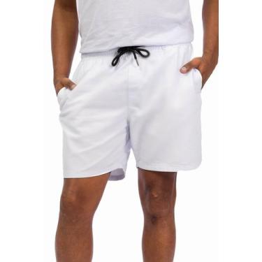 Imagem de Bermuda Sarja Masculina Mauricinho Casual Acima do Joelho com Cordão e