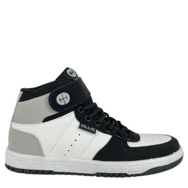 Imagem de Tênis Ollie Masculino Branco Preto, Branco, Preto, 40