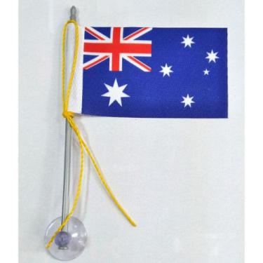 Imagem de Mini Bandeira Austrália C/ Ventosa Poliéster (5,5cm X 8,5cm) - SP Band