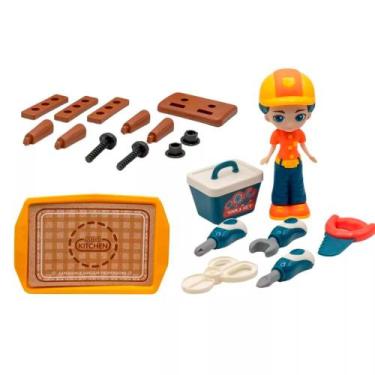 Imagem de Boneca Mecânica Tools Set  Maleta com Ferramentas de Reparo - Mini