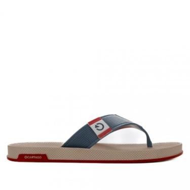 Imagem de Chinelo Masculino Cartago 12398, Bege, Telha, 42