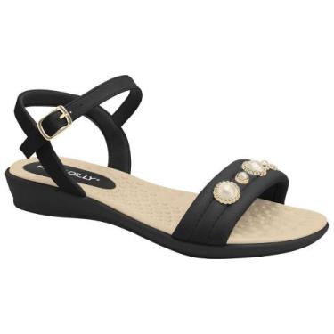 Imagem de Sandália Feminina Anabela Preto Piccadilly 500403-10, 35