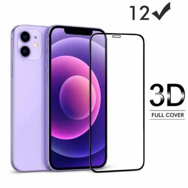 Imagem de Película de Vidro 3D Compatível para iPhone 12 / 12 Pro  Vidro Tempera