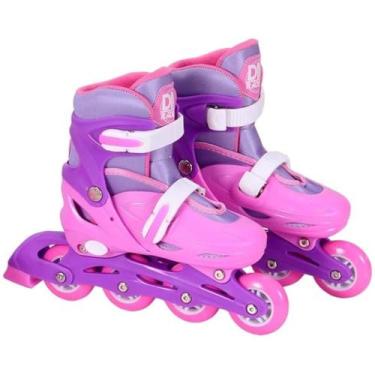 Imagem de Patins inline rosa com acessórios 34-37 - dm toys