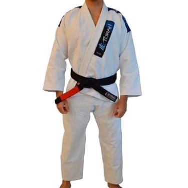 Imagem de Kimono de Jiu-jitsu Adulto  Trançado Plus Torah Branco, Branco, A4