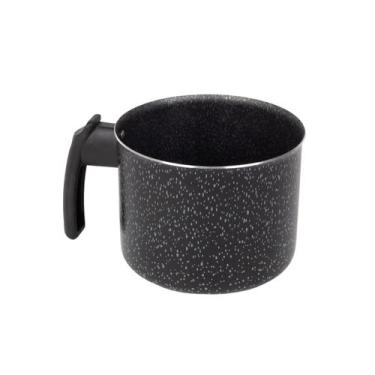 Imagem de Fervedor Leiteira Antiaderente 14Cm 1,7L Preto Nacional - Alumínio Nac