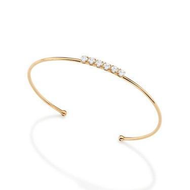 Imagem de Bracelete Banhado a Ouro com Zircônias Rommanel 552249 Cor:Dourado, Do