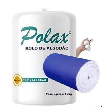 Imagem de Algodão Rolo Polax 500g Ultra Absorvente e Macio para Higiene Pessoal