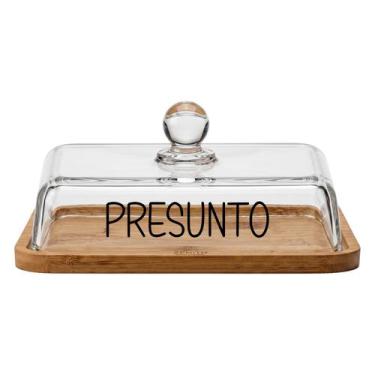 Imagem de Porta Alimentos com Tampa de Vidro (19 cm) Presunto - Hauskraft, Presu