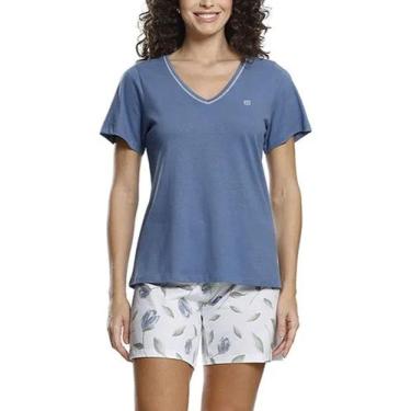 Imagem de Pijama Curto Paulienne 270.75 Feminino Estampado Malha Algodão T. 42/5