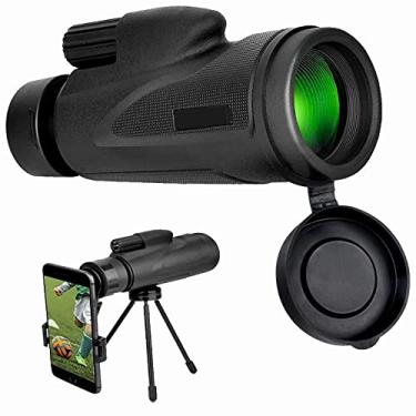 Imagem de Telescópios monoculares 12X50 HD Zoom para adultos e crianças, monoculares de alta potência, com suporte para smartphone e tripé para observação de pássaros, caminhadas, viagens