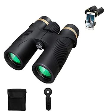 Imagem de Binóculos 10x42 HD, telescópios binoculares compactos para todos os climas de alto desempenho, para observação de pássaros adultos, viagens