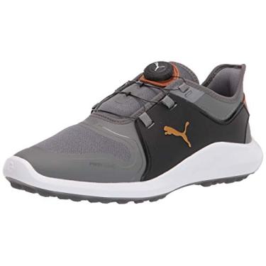 Imagem de PUMA Sapato de golfe masculino Ignite Fasten8 Disc, Sombra silenciosa - ouro puma preto, 8