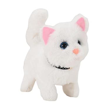 Imagem de DYNWAVE de pelúcia eletrônicos para animais de estimação educacionais de pelúcia para crianças de, Branco