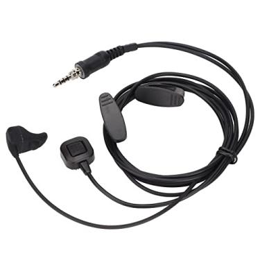 Imagem de Fone de ouvido walkie talkie, PVC 3,5 mm com som de qualidade superior para walkie talkie fone de ouvido profissional plug and play para Yaesu Vertex Walkie talkie