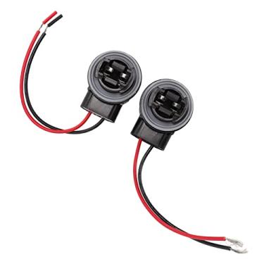 Imagem de 2 pçs 3156 conector de LED 10A 12V LED pré-cabeado cablagem tomada de fiação ABS luzes de freio automotivo farol soquete para carros barco bicicleta