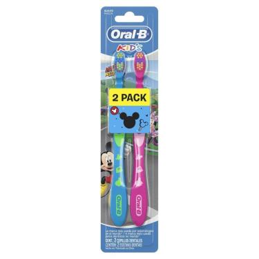 Imagem de Escova Dental Oral-B Kids Mickey Pack com 2 Unidades