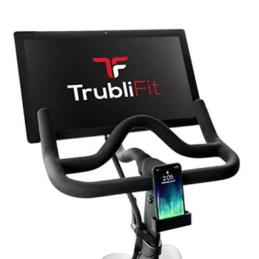 Imagem de TrubliFit Suporte de telefone de metal para bicicleta e bicicleta Peloton + acessório de suporte de telefone de alumínio personalizado para Peloton