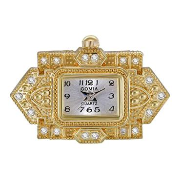 Imagem de Lancardo 1 a 4 Pacote de Relógio Anel Vintage para Mulheres e Homens Relógio Analógico de Quartzo Numerais Arábicos Mostrador Ajustável Ouro Prata Relógio de Dedo, Ouro B