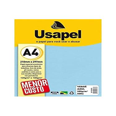 Imagem de Papel Vergê, Usapel, Azul 180g., Filiperson