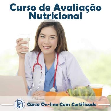 Imagem de Curso online em videoaula sobre Avaliação Nutricional na Prática com Certificado + 2 brindes