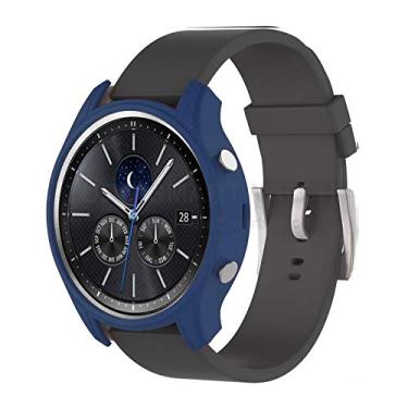 Imagem de Case Protetor de Silicone Azul Escuro para Relógio Samsung Galaxy Gear S3 Classic