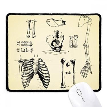 Imagem de Mousepad Human Skeleton Lucky Sketch Tapete de borracha para jogos