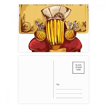 Imagem de Cartão postal retrô vintage para transporte de carro da Grã-Bretanha, Reino Unido, cartão de felicitações de aniversário