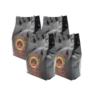 Imagem de Kit 4 Pacotes de 250g. Café arábica em pó Exato Gourmet. 1Kg