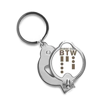 Imagem de Morse Code Way Art Deco Gift Fashion Cortador de unhas de dedo Tesoura Cortador de aço inoxidável
