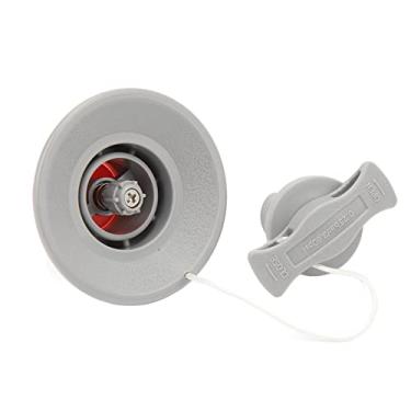 Imagem de 2 peças de válvula de ar de caiaque, válvula de gás de barco de substituição de plugue de gás inflável para bote de borracha, canoa, 8 dentes com corda de cobertura