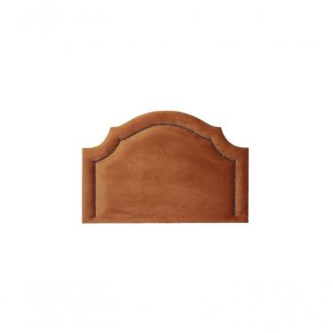 Imagem de Cabeceira Solteiro Luxo 90X60 Terracota Tachas Fumê