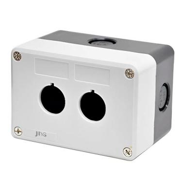 Imagem de Caixa Plastica de Sobrepor Para Botoeira 22,5mm 2 Postos JNG