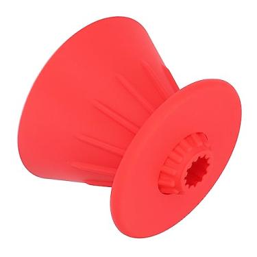 Imagem de Filtro de café, gotejador de café de silicone em forma de cone portátil para uso no escritório (vermelho)