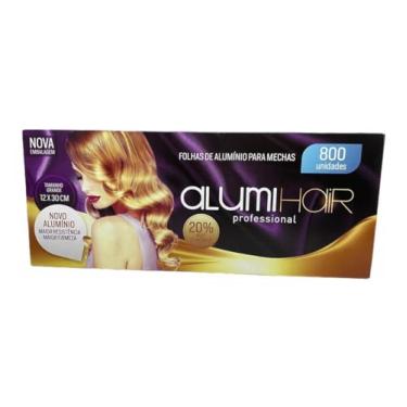 Imagem de Papel Alumínio Para Mechas Alumihair 12x30cm 800 Unidades