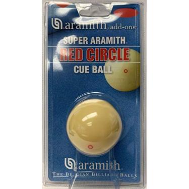Imagem de Aramith Bola de bilhar/bilhar tamanho regulável de 5,8 cm (2-1/4") Bola de sinuca campeão círculo vermelho (embalagem de varejo)