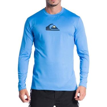 Imagem de Camiseta Quiksilver Surf Solid Streak LS SM24 Azure Blue