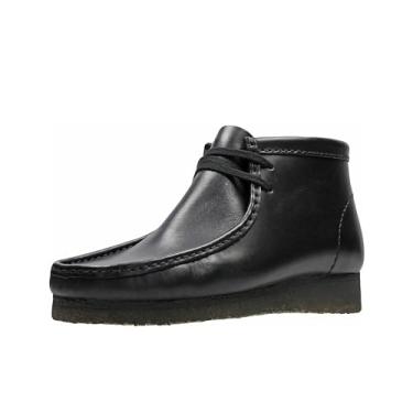 Imagem de Clarks Men's Wallabee Boot Chukka, Black Leather, 10