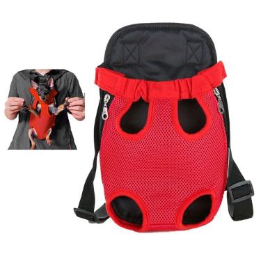 Imagem de Mochila Canguru Gato Cao Cachorro Pet Animal de Estimaçao Pequeno Porte Passeio Caminhada Seguro